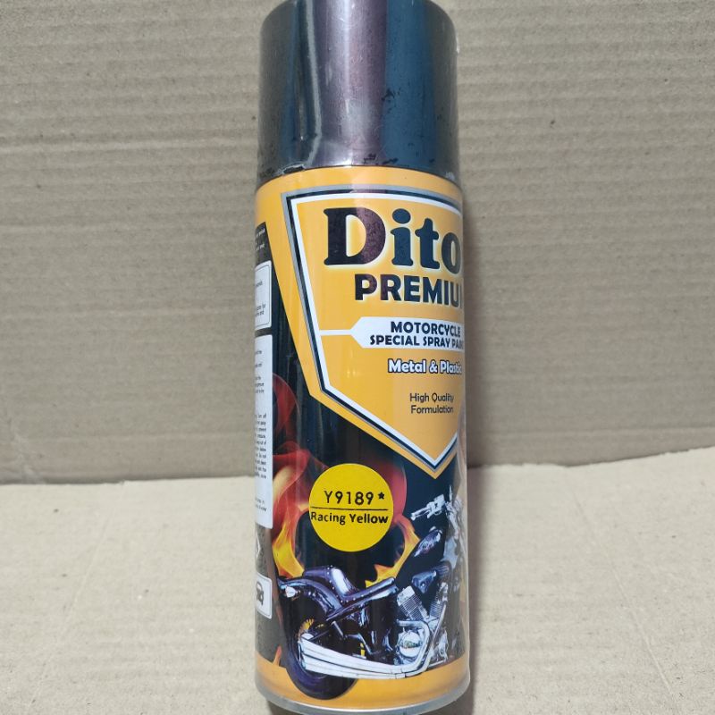 Pilok Cat Diton Premium Paket Lengkap 3 Kaleng  Pearl Lemon Yellow 9165 Kuning Lemon Primer Grey 9120 Clear Gloss 9128 400cc Pilox Paketan Cat Semprot Special Spray Paint