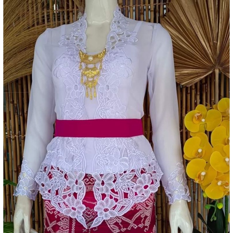 kebaya bordir bunga pj