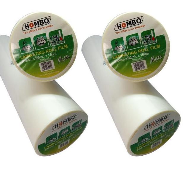 

Hombo Plastik Laminating Roll Matte 330mm x 32mic x 150m