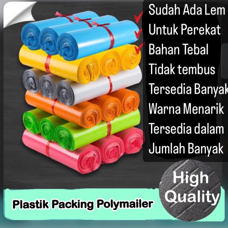 

20 x 40 Plastik polymailer Banyak Warna