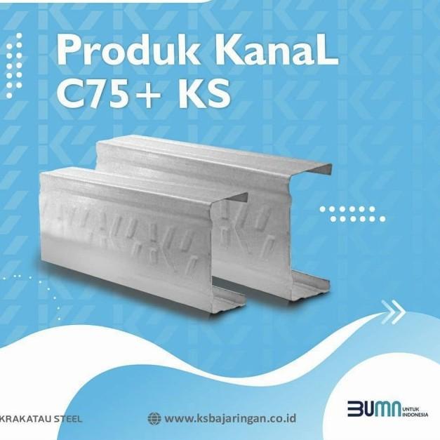 BAJA RINGAN C75 x 0.75 mm KS (KRAKATAU STEEL) ASLI - SNI x 6 Meter