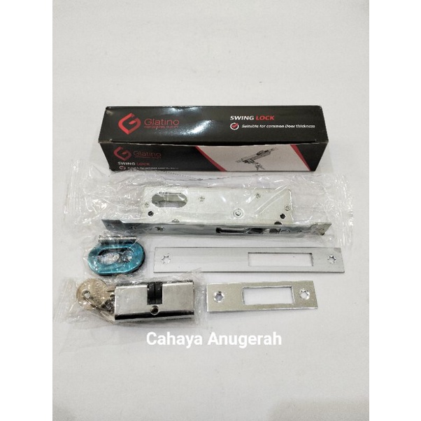 Body Sliding Pintu Alumunium Glatino / Kunci Sliding Alumunium