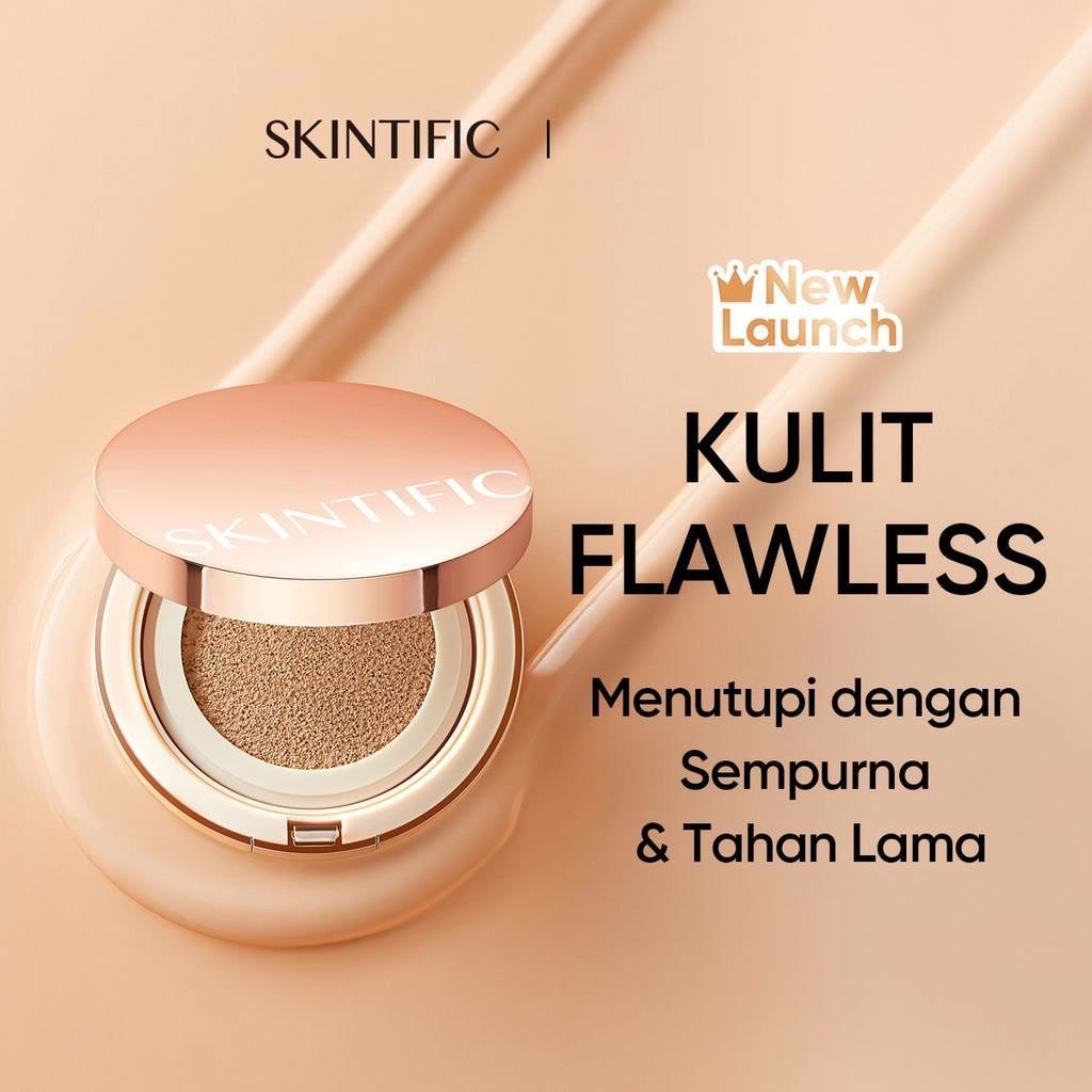 ★ BB ★ SKINTIFIC Cover All Perfect Air Cushion | High Coverage Poreless&amp;Flawless Foundation 24H Long-lasting SPF35 PA++++