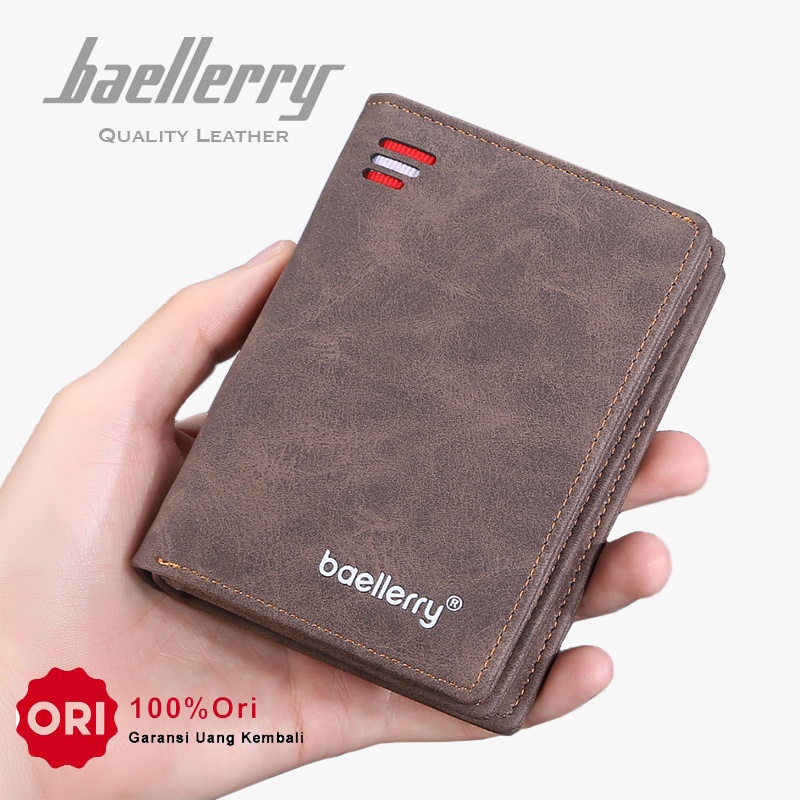 BAELLERRY D3241 Dompet Pria Bahan Kulit PU Leather Premium WATCHKITE WKOS