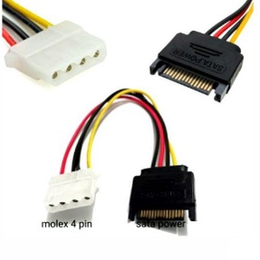 Kabel power sata 4pin molex molek