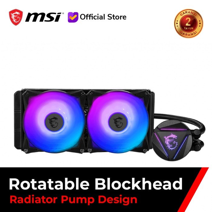 CPU Cooler AIO MSI MAG Coreliquid 280R AIO CPU Water Cooler 280mm ARGB