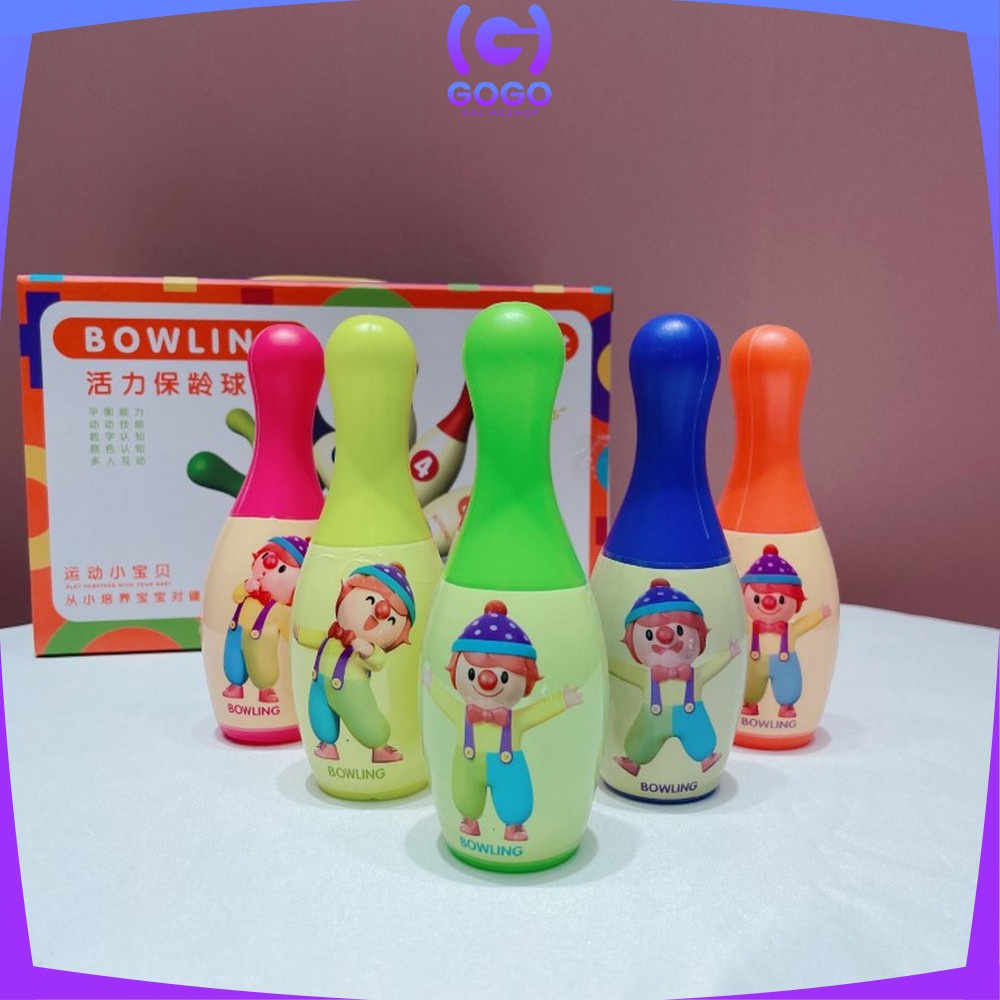 GOGO-M215 Mainan Bowling Anak Karakter / Mainan Olahraga Anak Bola Bowling Set / Mainan Edukasi Anak Boling Set / Sport Game