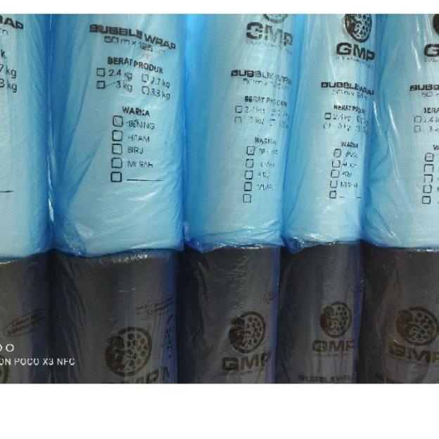 

BUBBLE WRAP GMP PLASTIK BERAT 2,7KG HITAM