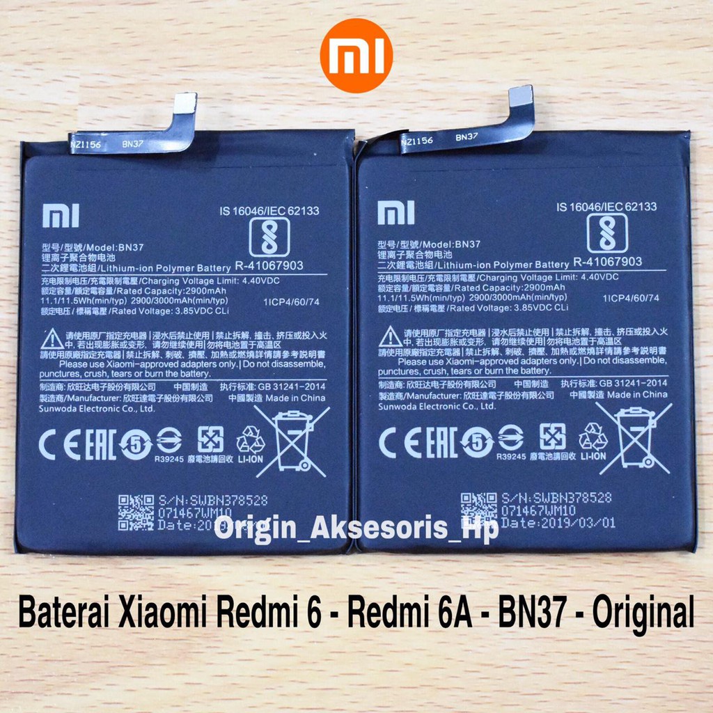 COD Batre Redmi 6a Baterai Batre Battery Xiaomi Redmi 6 6A 6 Pro Bn37 Batu Batre Tanam Xiomi Redmi 6