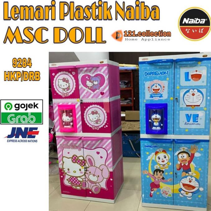 

Lemari pakaian plastik susun 4 karakter NAIBA MSC DOLL new edisi 2020 stock ready