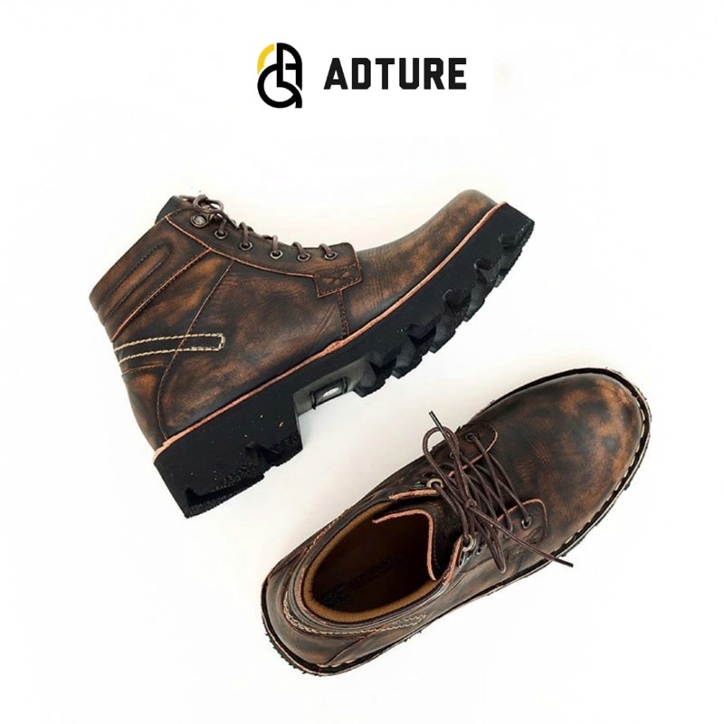 RQ-ADTURE  SEPATU BOOT KULIT ASLI