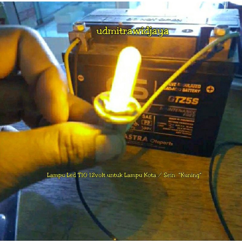 Lampu led jelly 12v mode diam Lampu Kota / Lampu SEIN / RETENG Reting Lampu T10 12volt mode diam untuk sein motor