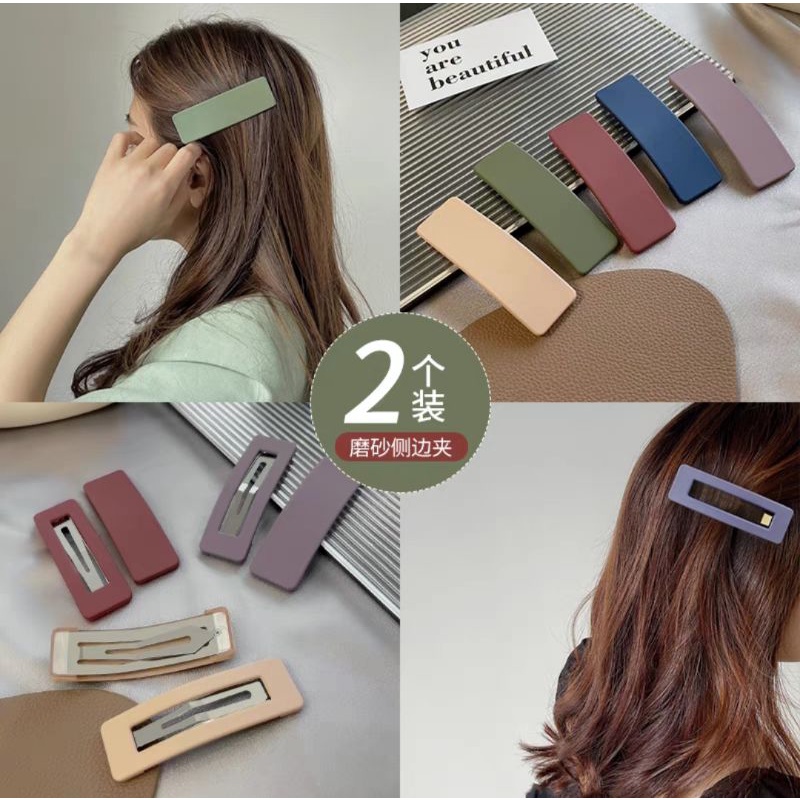 Jepit Rambut Doff Matte Premium Impor / Jepitan Anak Warna Doff Aksesoris Rambut Matte Premium Hairpin Korea