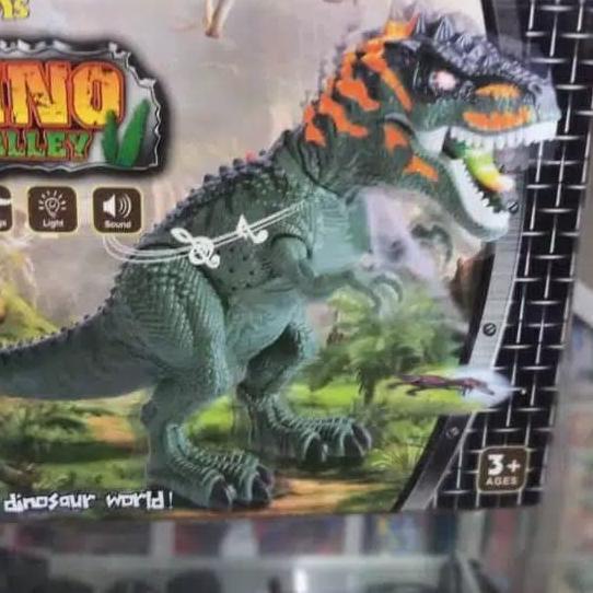 mainan dinosaurus TYREX 45 cm besar dino mainan jalan dan suara