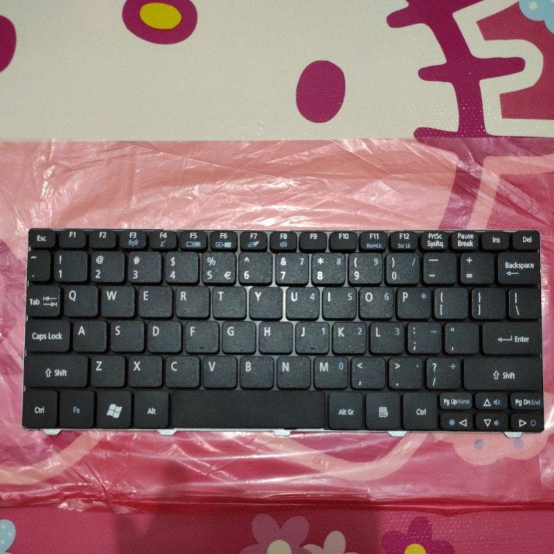 Keyboard Acer Aspire One 532h, D255, D257, D260, D270, 522 - HITAM