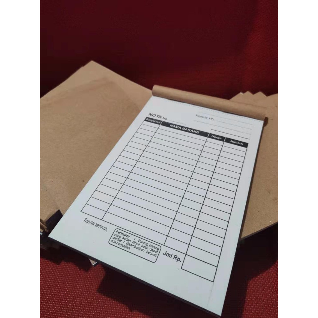 

Buku Nota Kecil 2 Ply NCR Polos Nota Olshop Nota Kontan Murah