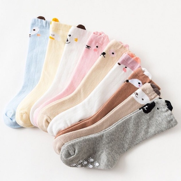 Kaos Kaki Panjang Bayi 03 / Kaos Kaki Baby Panjang Korea Motif Halus Import / Kaos kaki anak lucu