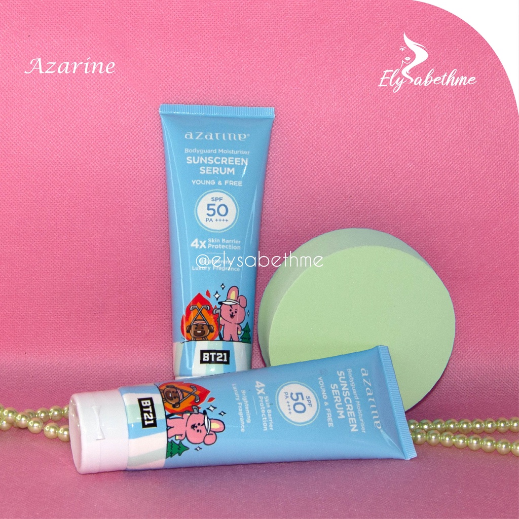 ✿ELYSABETHME✿ Azarine bodyguard sunscreen SPF50 HAND BODY serum SPF tinggi