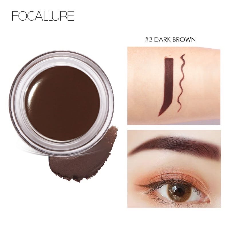 FOCALLURE Eyebrow Cream Gel Waterproof Pensil Alis