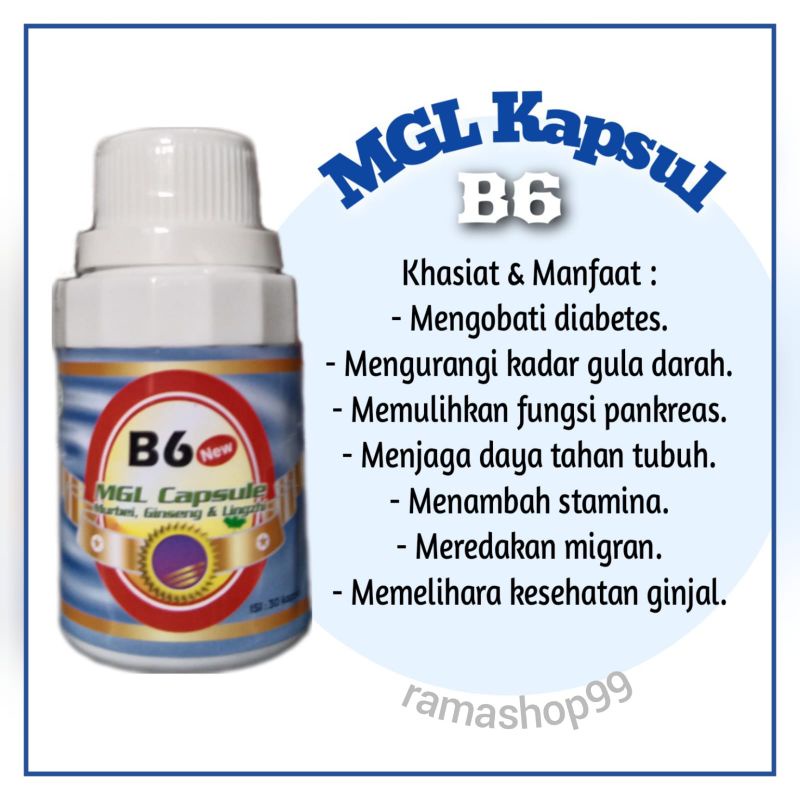 MGL Kapsul B6 Manjur Atasi Diabetes