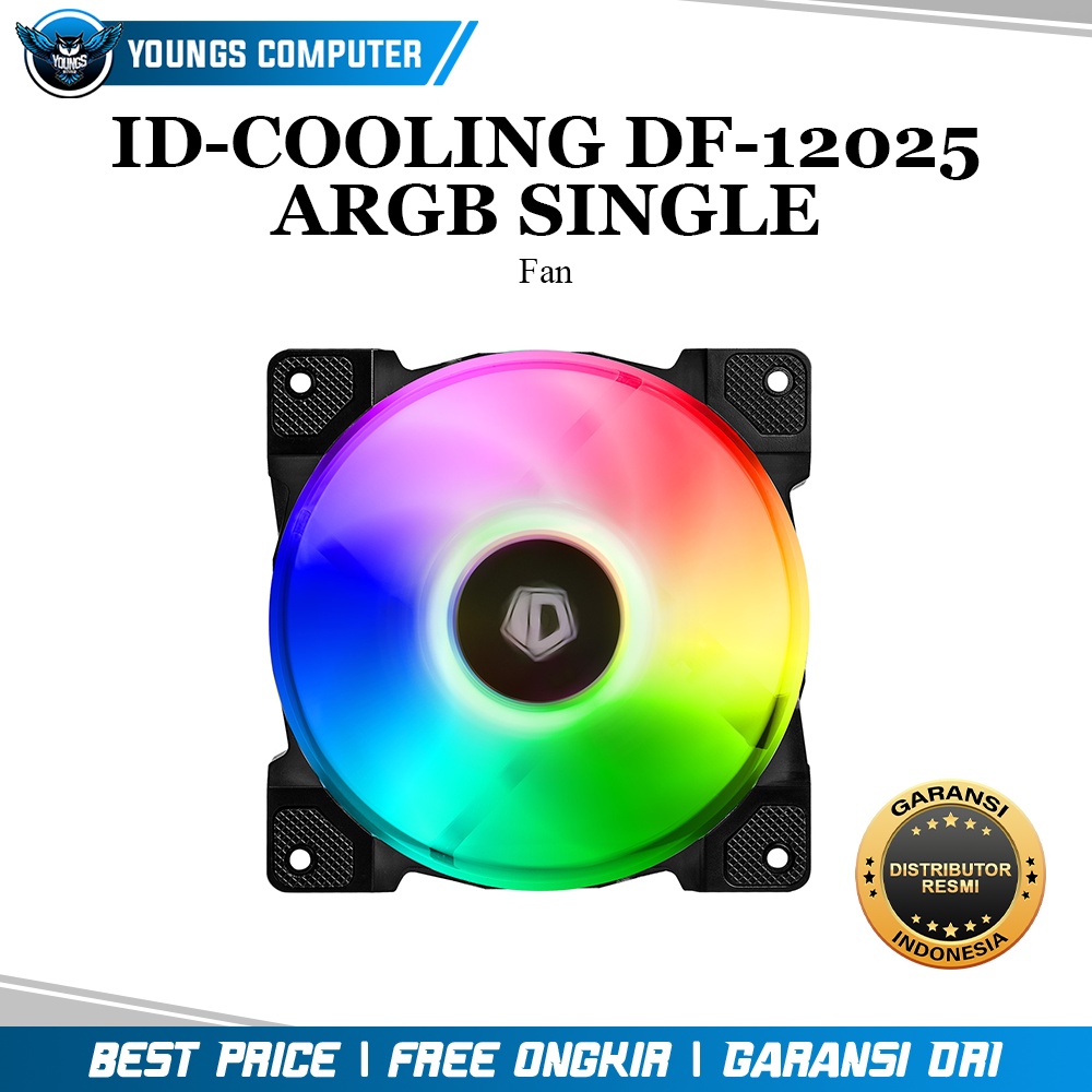 FAN ID-COOLING DF-12025 ARGB SINGLE | 120mm Addressable LED Sync PWM Fan