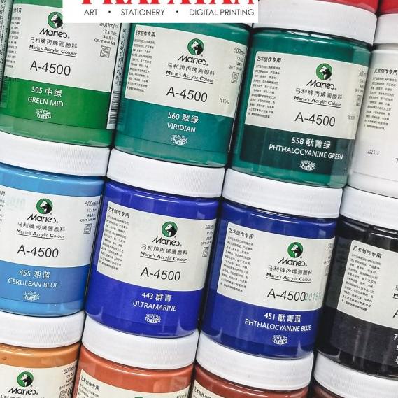 

Maries Acrylic Paint 500ml / Cat Akrilik Maries 500 ml - Burnt Sienna