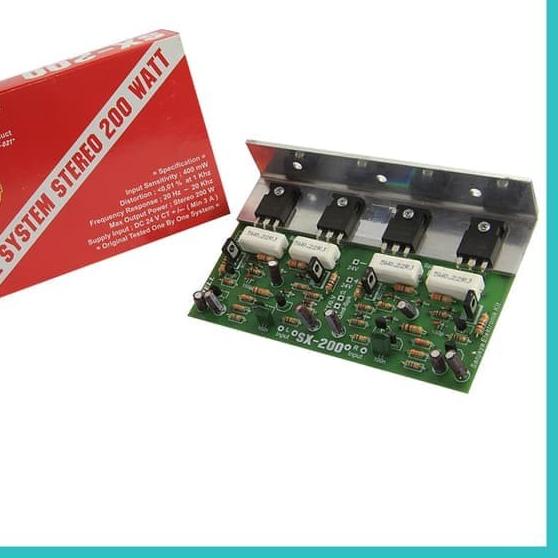 KIT POWER OCL STEREO SYSTEM 200W SX200 SX 200 SX-200 BELL BGR ASLI