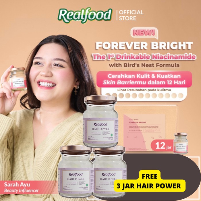 

Tokopratiwiw - Realfood Forever Bright Free 3 Jar Hair Power