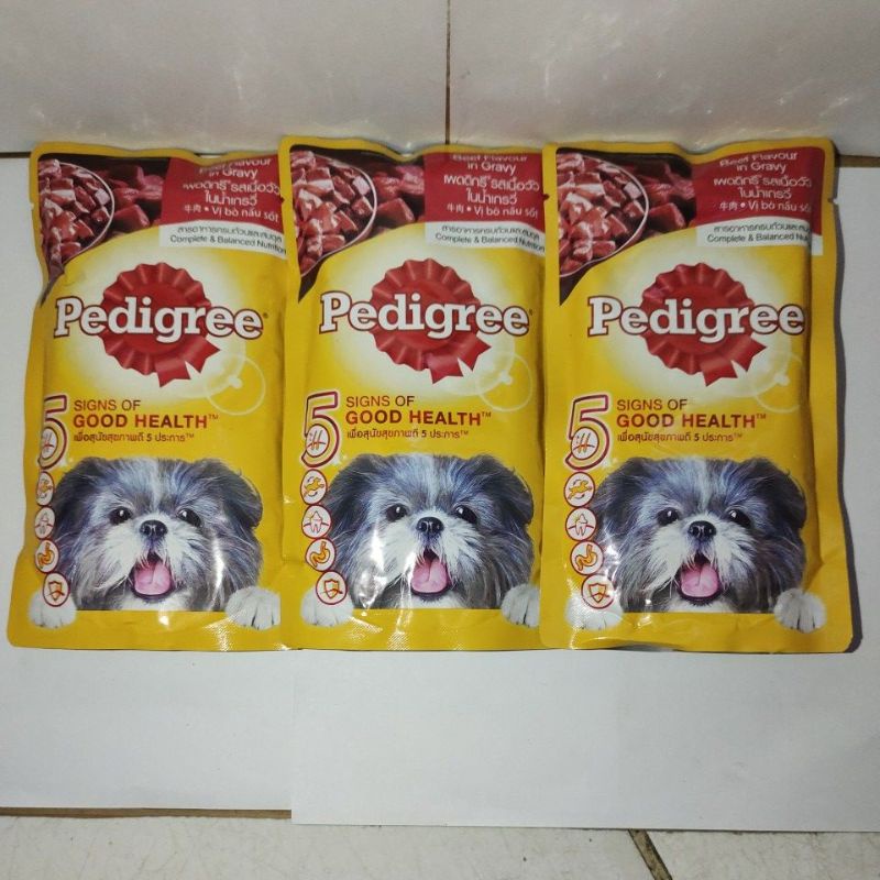 Pedigree Adult Beef Flavour sachet 130gr wetfood