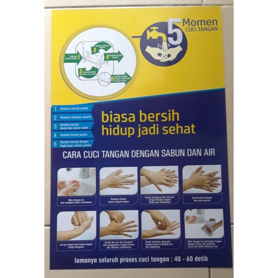 Poster 5 Momen Cuci Tangan