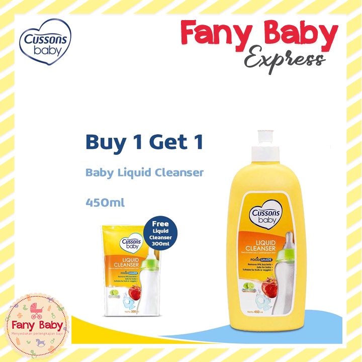 CUSSONS BABY LIQUID CLEANSER 450ML BOTTLE FREE 300ML