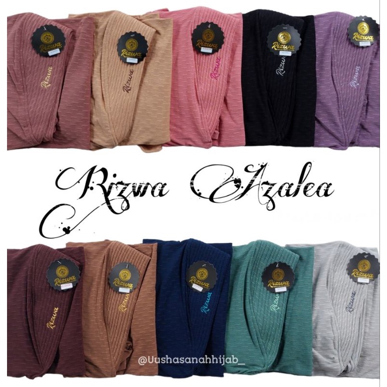 ( Rizwa Hijab ) AZALEA •jilbab instan pet tripel motif•hijab instan motif strada