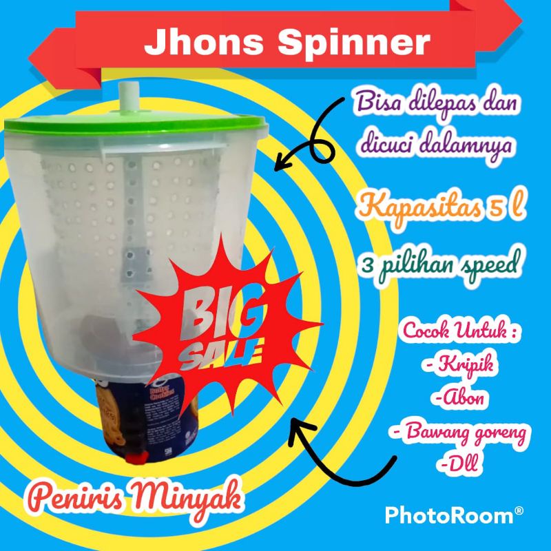 Mesin spiner peniris minyak mesin pengering minyak gorengan alat dapur