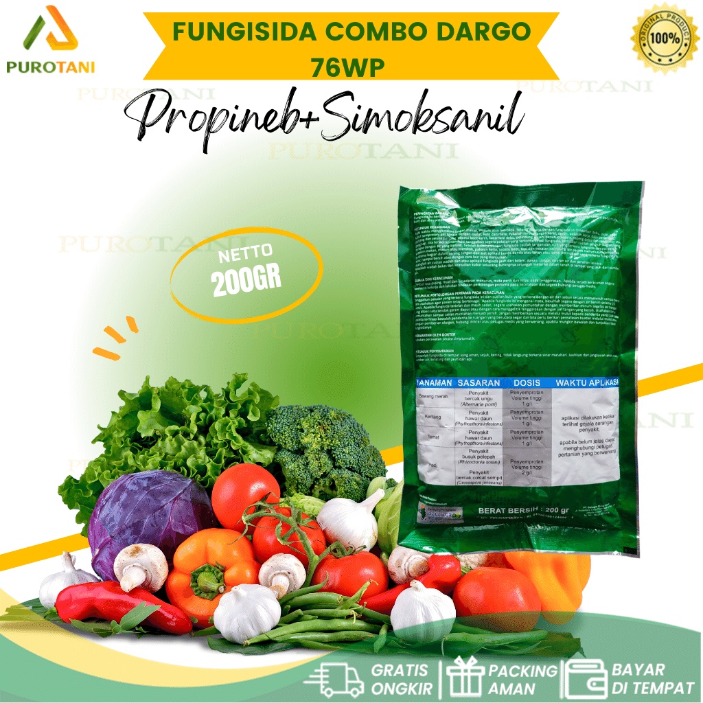 Fungisida Combo Dargo 76WP 200 GR