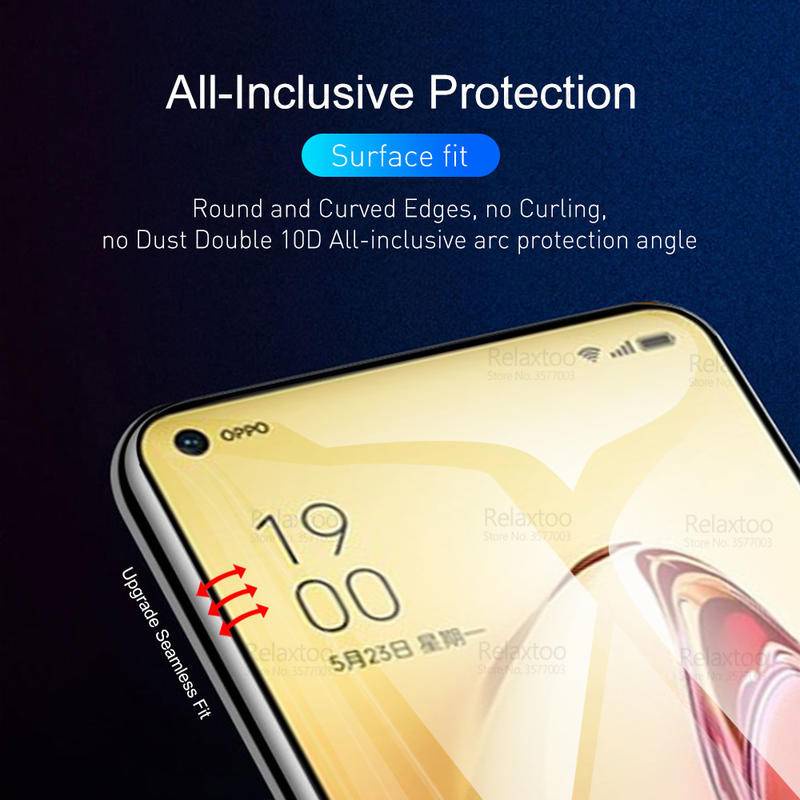 1-5 Pcs Pelindung Layar Hydrogel Lengkung Untuk Oppo Reno 8 Pro Plus Lite