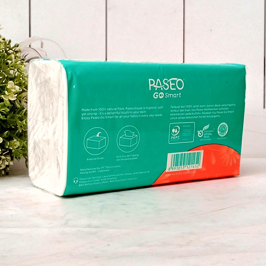 Paseo Go Smart Facial Tissue 200sheet 2play