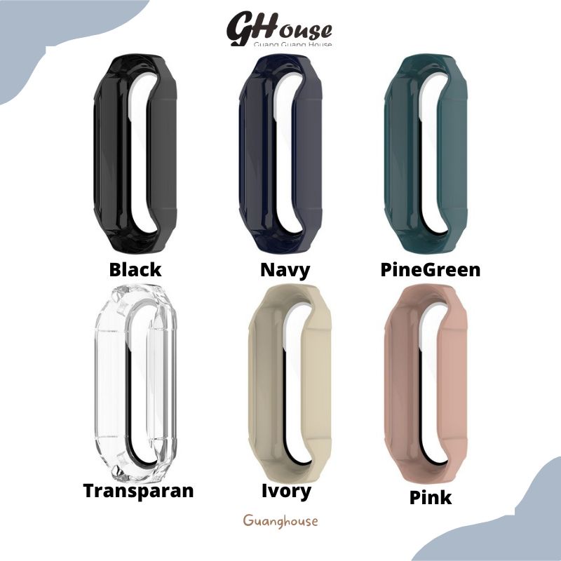 Case Xiaomi Miband Bumper Case Screen Protector Guard Miband 6 5 4 3 Bahan PC Guard