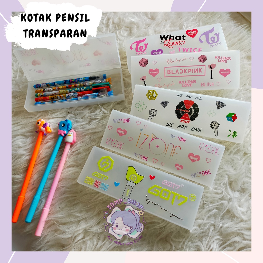 Pencase Pensilcase Pencilcase Kotak Pensil Kpop Izone Exo Blackpink X1 twice got7 got 7