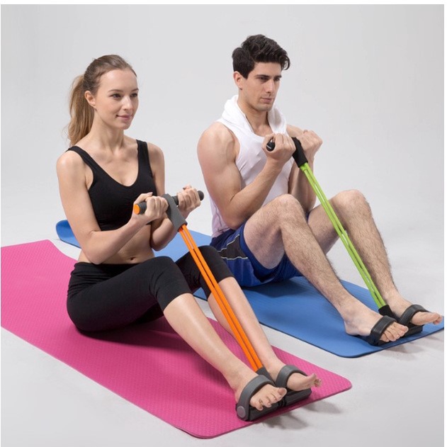 Tummy Trimmer Alat Pengecil Perut Body Olahraga Gym Fitness Elastis Pull Up Pembakar Lemak Trimer