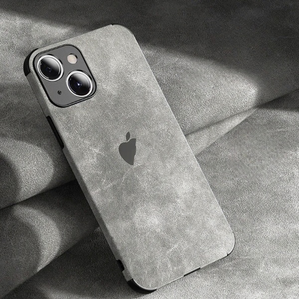 IPHONE Casing Ponsel Nuansa Kulit Beludru Untuk Iphone14/13pro/12promax/11Pro/14Plus Pro Max Soft Casing