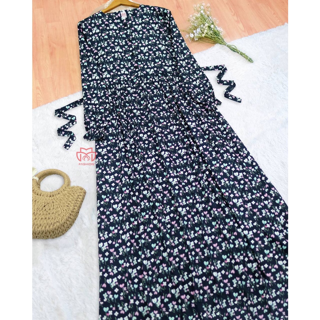 [ MM FASHION ] GAMIS SARAH BUSUI FRIENDLY |HOMEDRESS PREMIUM| BAHAN KATUN JEPANG |MOTIF BUNGA | BIG 