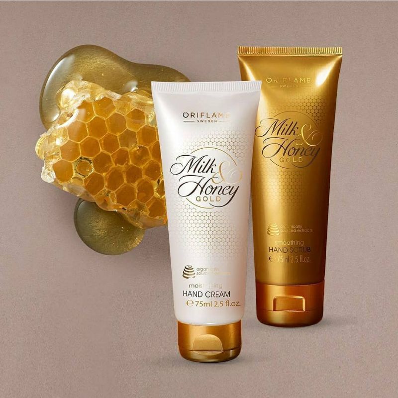 PROMO Milk &amp; Honey Gold moisturising Hand Cream//Milk &amp; Honey Gold Smoothing Sugar Scrub Small Pack