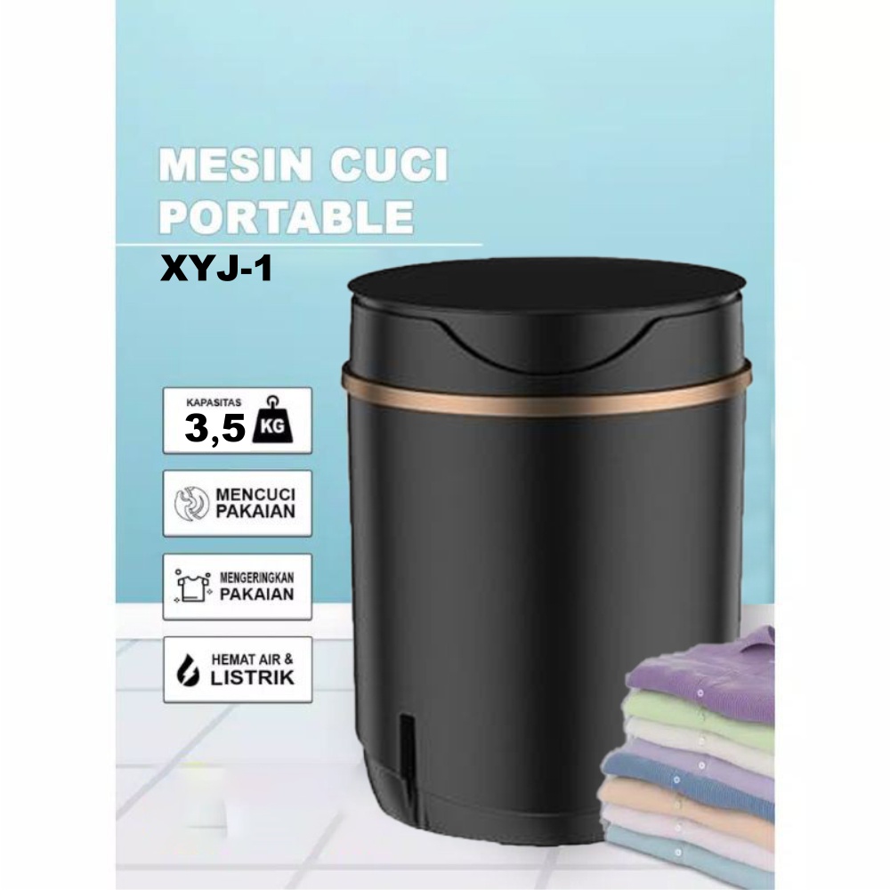 Mesin Cuci Mini Portable 240W 3.5kg 3.5 kg Original Terlaris - KREASIRUMAH88