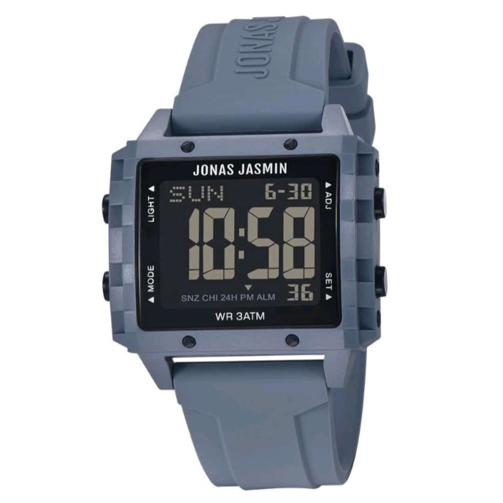 Jam tangan Pria dan Wanita Jonas Jasmin JJ 5310M Strap Karet Digital Original