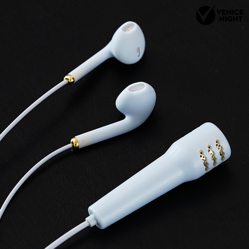 (VNEP) (Berkabel) 3.5mm HiFi In-ear Subwoofer Mini Olahraga Earphone Earbud dengan Mikrofon