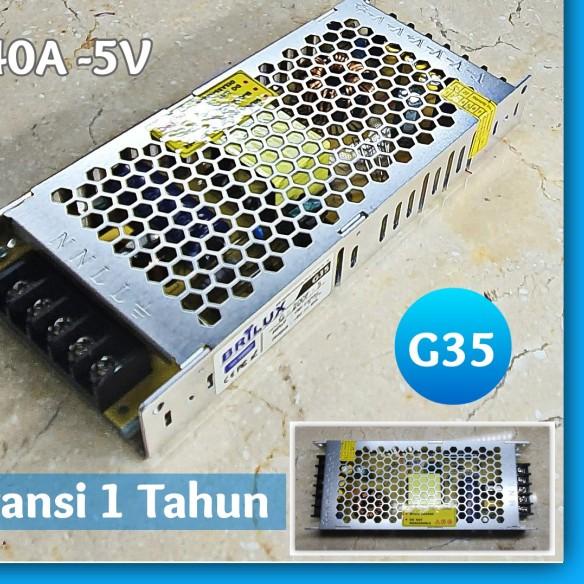 Power Supply 40A 5V Running Text Switching 40 Ampere 5Volt