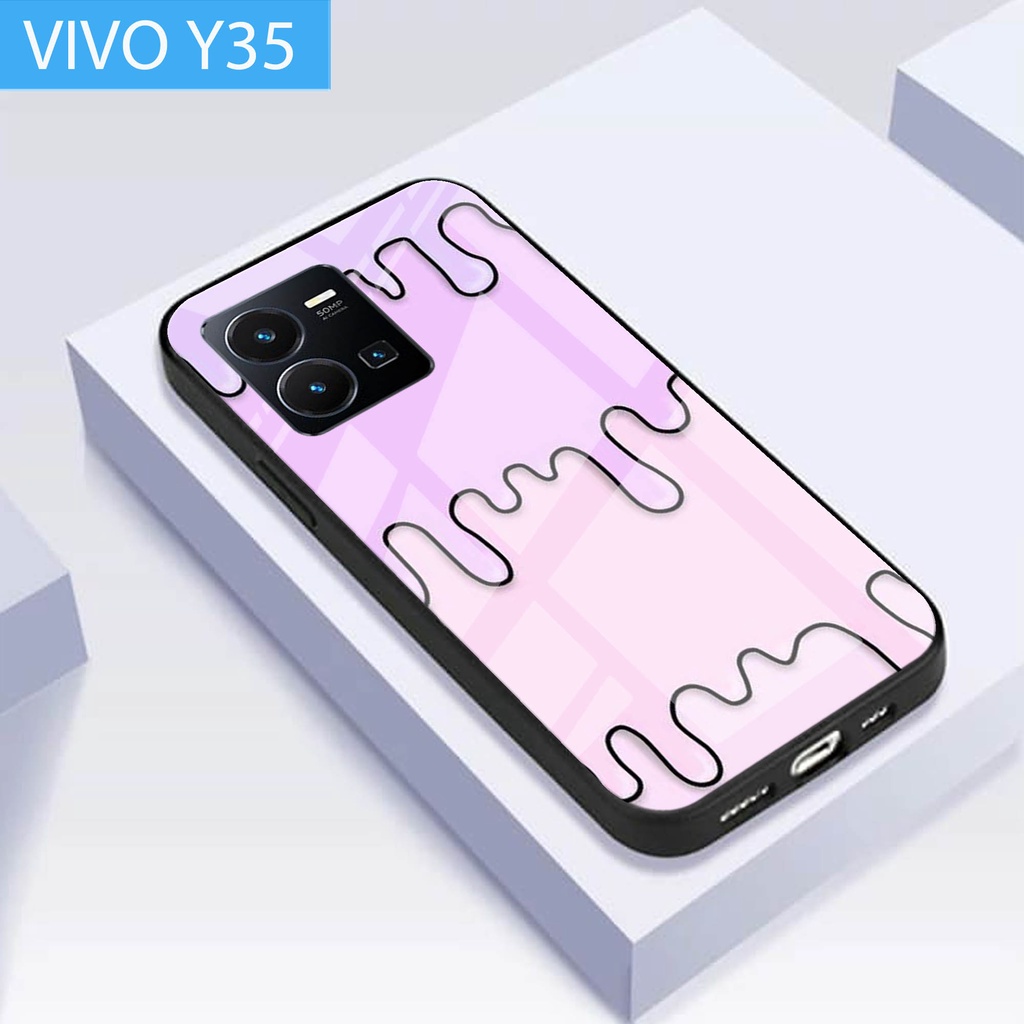 [A46] Case Vivo Y35 / Softcase Kaca Kilau Vivo Y35 / Casing Handphone Vivo Y35 / Case Vivo Y35