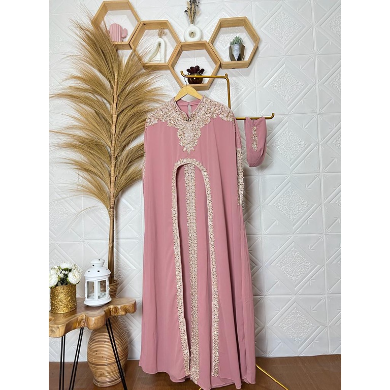 KAFTAN AMIRA ORIGINAL GRATIS GAMIS MANSET/ AMIRA KAFTAN  FREE INER