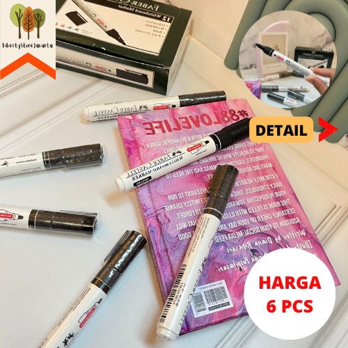 

Spidol Whiteboard Marker Hitam Faber Castell Paket 6 pcs Spidol Odourless Refillable Bold Easy to Erase For School Alat Tulis Kantor Sekolah Ready Grosir READY COD