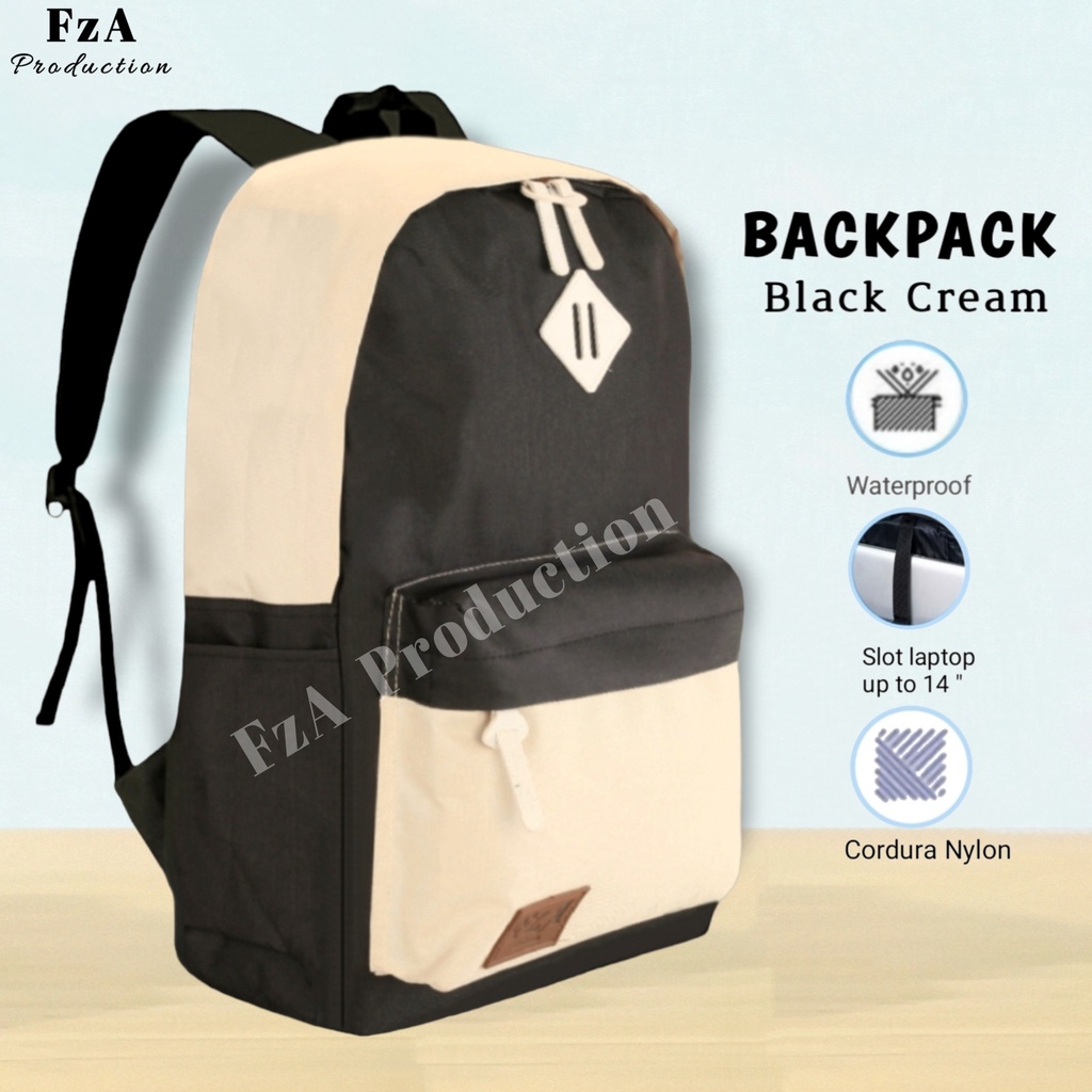 FzA Official - Tas Ransel Distro Original Casual pria Wanita / Tas Ransel Laptop / Backpack Sekolah Kuliah Distro Original Tas Punggung Laptop - BCR